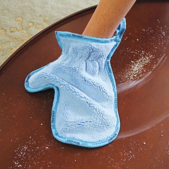 Norwex Dusting Mitt Blue NWOT - Picture 2 of 8